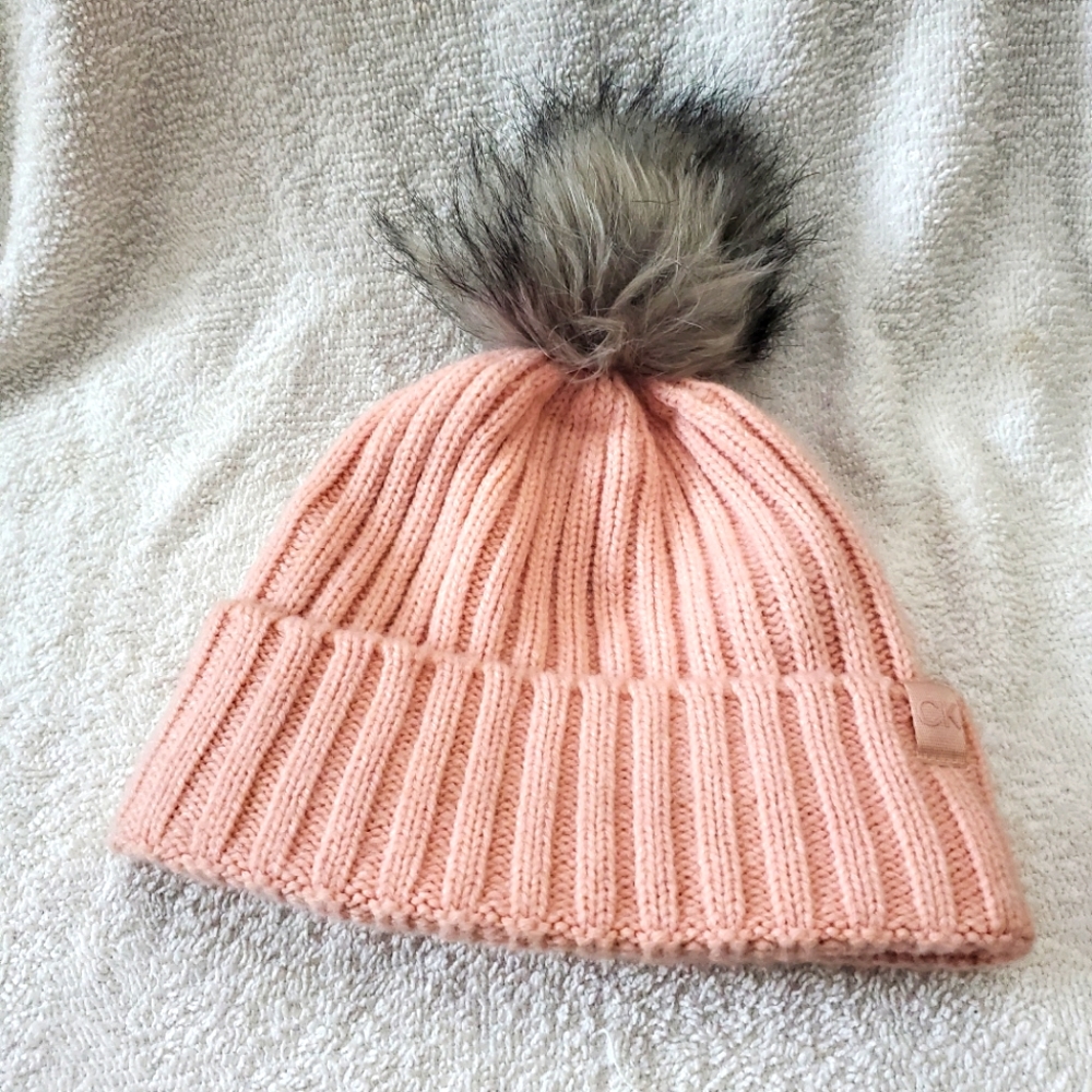 Pink Calvin Klein beanie one size fits all. Never worn